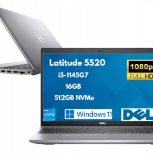 Laptop Dell Latitude 5520i5-1145G7 16GB 512GB SSD FHD DOTYKW11