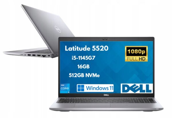 Laptop Dell Latitude 5520i5-1145G7 16GB 512GB SSD FHD DOTYKW11