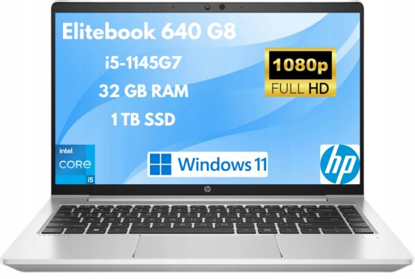 Laptop HP ProBook 640 G8 i5-1145G732GB 1TB SSDFHDSrebrny
