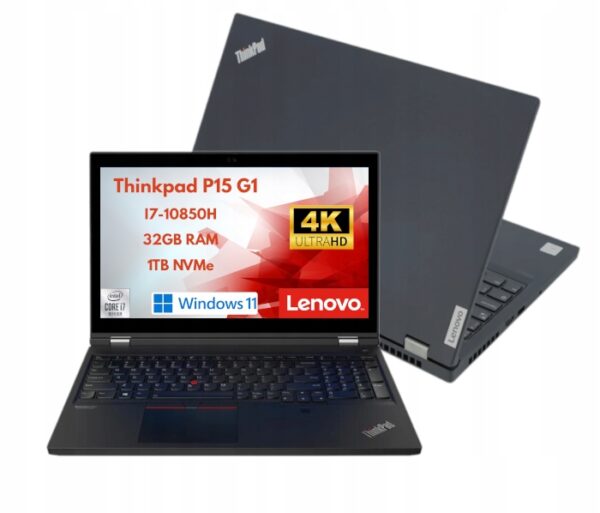 Stacja robocza Lenovo ThinkPad P1532GB1TB SSD INTEL I7NVIDIAOFFICE