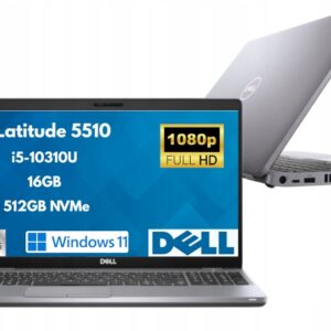 Laptop Dell Latitude 5510 PEREŁKAi5-10310U 16GB 1TB SSD FHDPL LEDW11