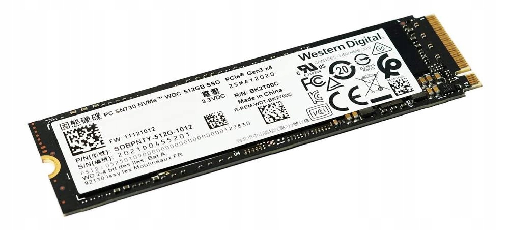 Dysk SSD Western Digital 512GB PC SN730 M.2 NVMe 2280
