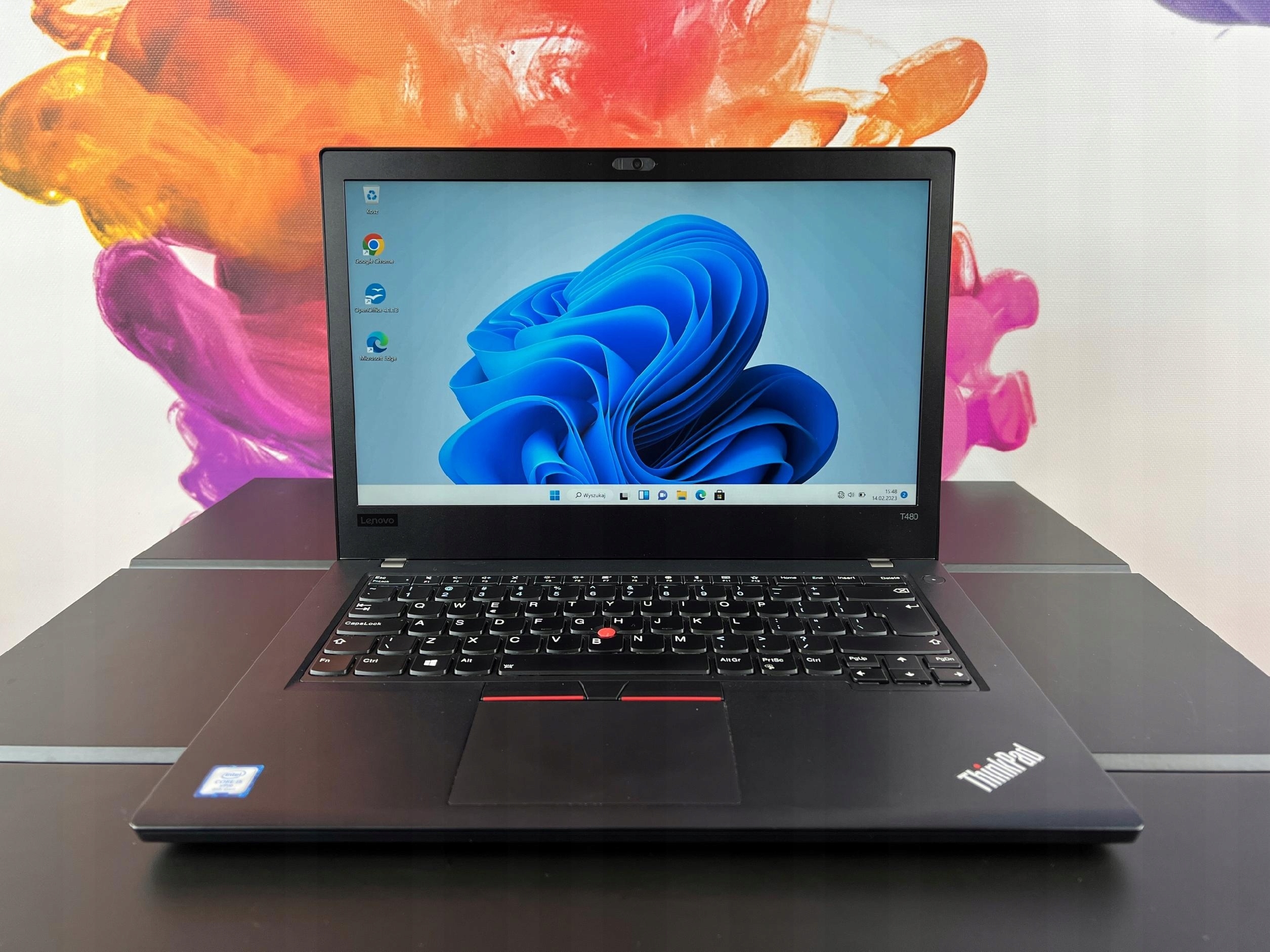 Lenovo ThinkPad T480 i5-8350U 8GB 256GB SSD FullHD Klasa A Windows 11 - obrazek 4